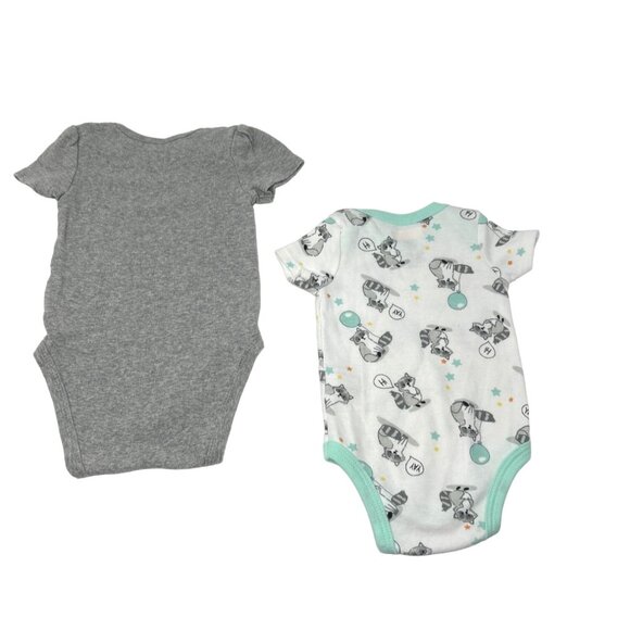 Baby Girl's Body Suits - Pink, White‎ w/Green Light Pink, & Grey - Size 3-6 M - Picture 5 of 6